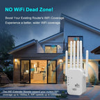 Répéteur WiFi Sans Fil 1200Mbps - Booster de Signal WiFi 2.4G 5G