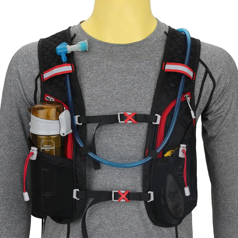 Gilet léger de course avec poche d'hydratation 5L