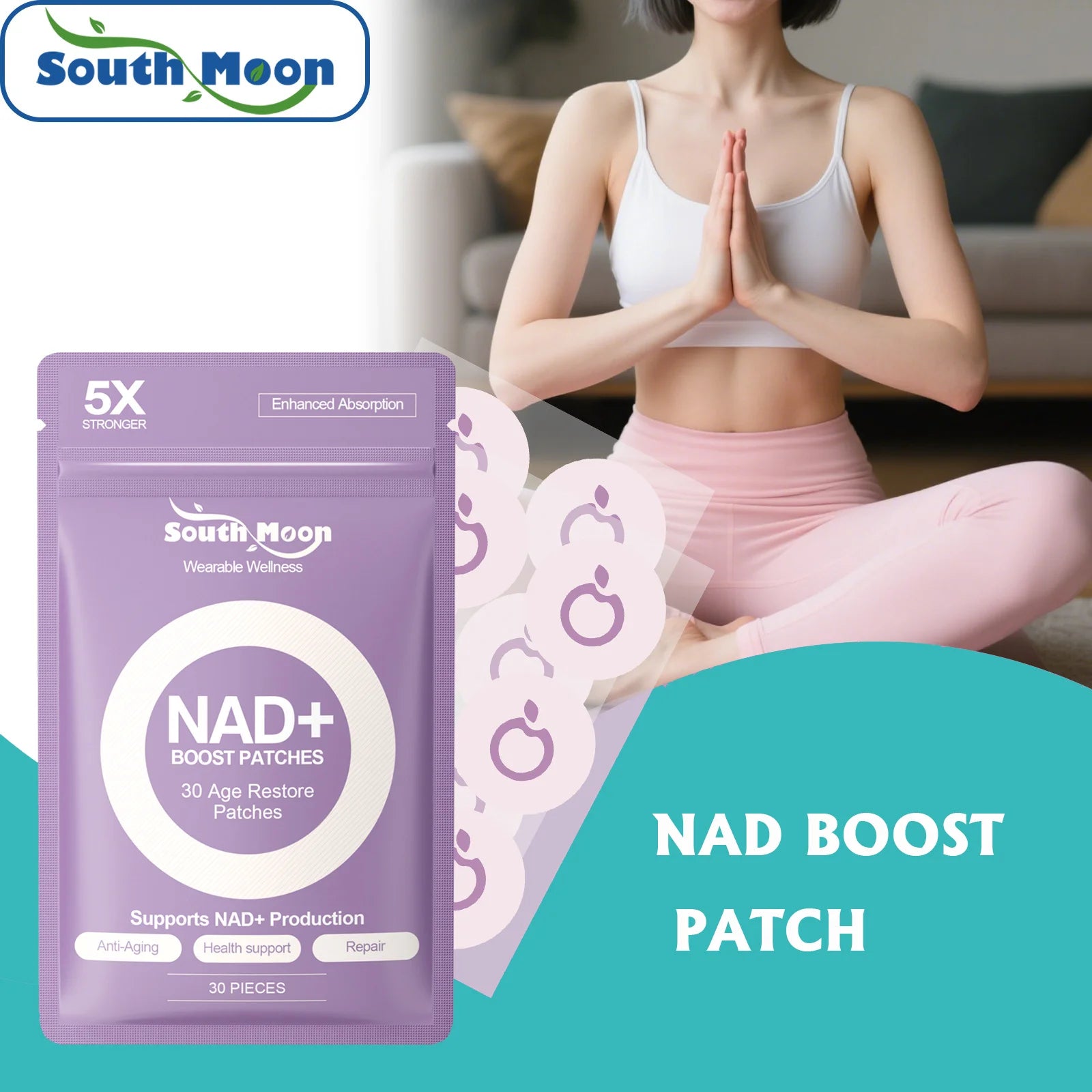 NAD+ Patchs - Booster énergie, métabolisme et anti-âge