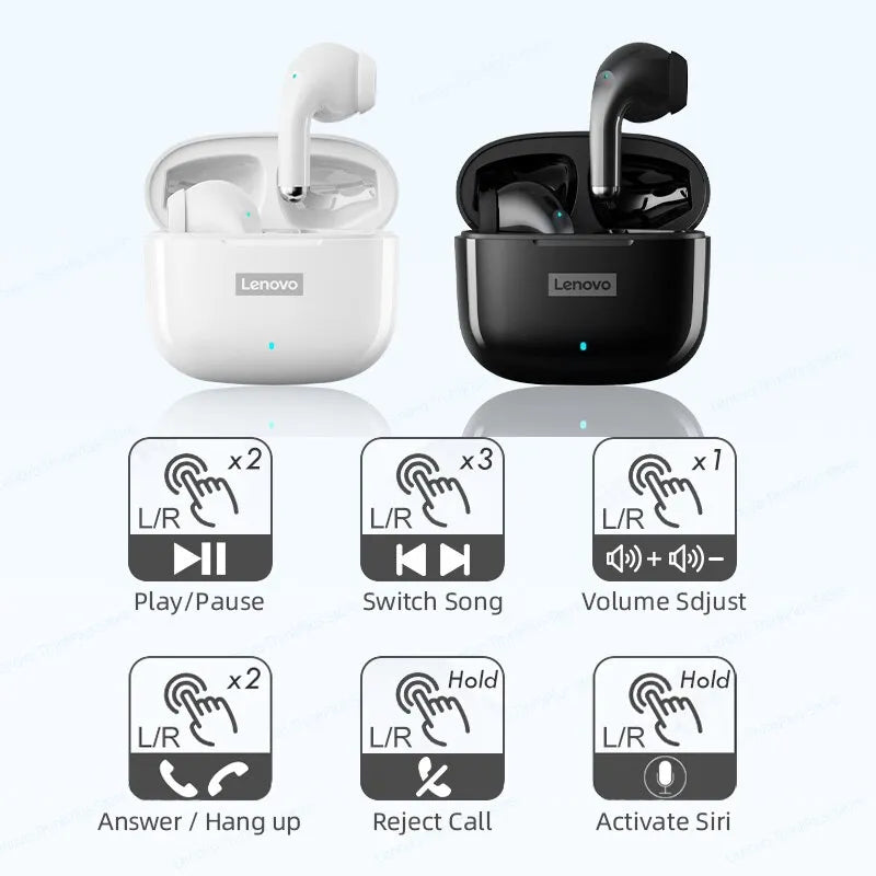 Écouteurs Bluetooth 5.0 Sans Fil Waterproof Lenovo LP40