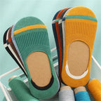 Lot de 10 Chaussettes Invisibles Antidérapantes Été