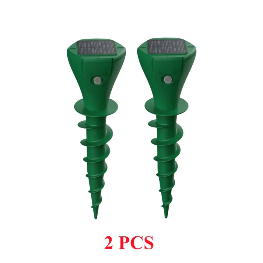 Lot de 2 Chasse taupes solaire
