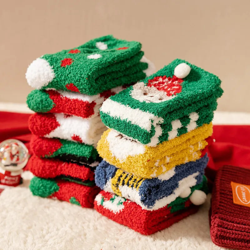 Chaussettes polaires chaudes boule de Noël -  Idée cadeau