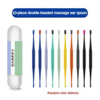 Lot de 10 Nettoyeurs d'Oreilles 2 en 1 en Silicone Réutilisables