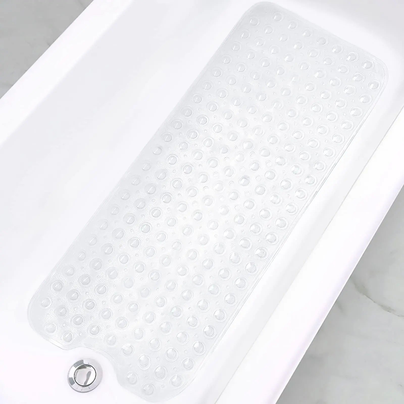 Tapis de Baignoire Extra Long à Ventouses Antidérapantes