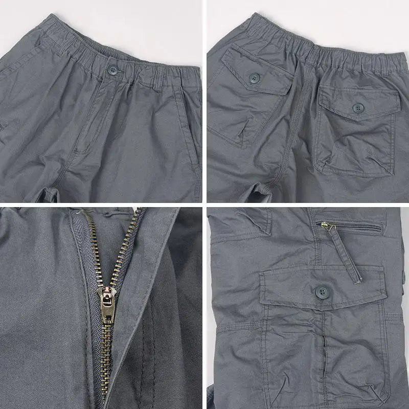 Short Cargo Homme Décontracté Multi-Poches Été