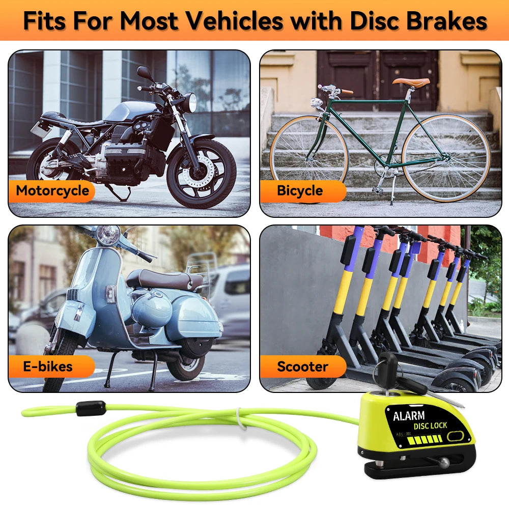 Alarme antivol rechargeable pour moto