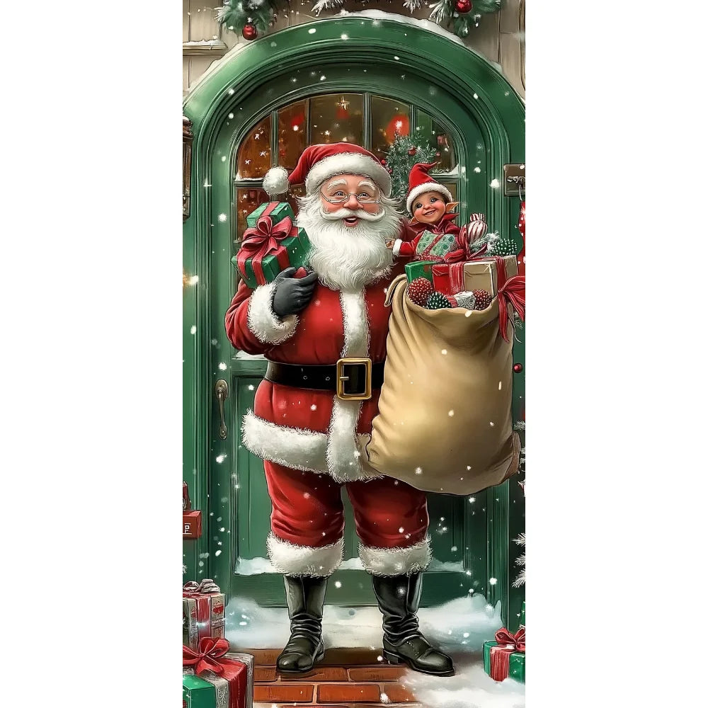 Bannière de Porte 2D de Noël à Suspendre - 185x90CM