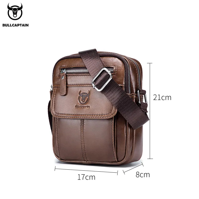 Sac à bandoulière en cuir de vachette pour hommes
