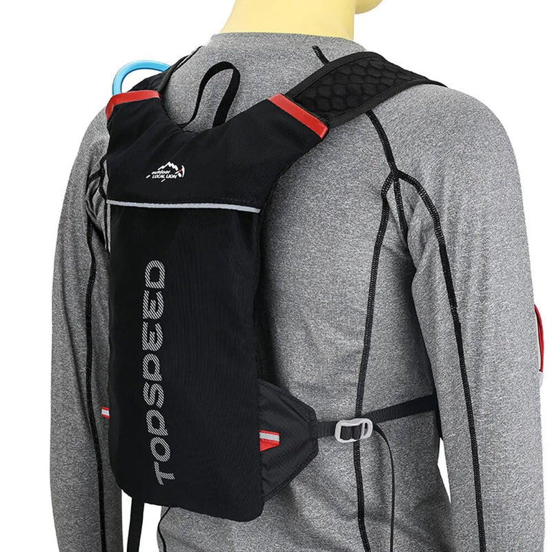 Gilet léger de course avec poche d'hydratation 5L