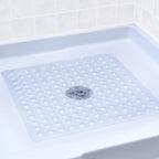 Tapis de Douche Antidérapant 53×53 cm – Ventouses et Trous de Drainage