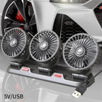 Ventilateur Voiture Silencieux 3 Têtes - USB
