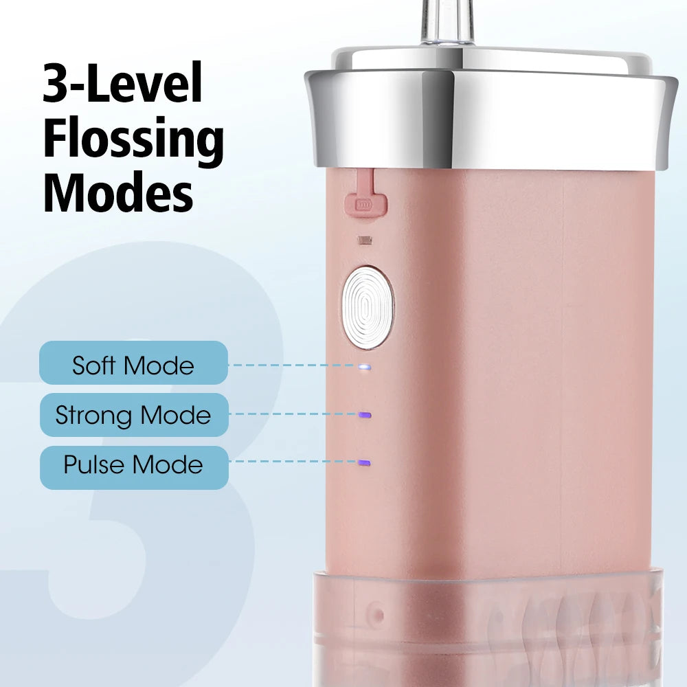 Irrigateur Buccal Portable Sans Fil & Rechargeable – 3 Modes, 1500 Pulsations/min + Réservoir 180ML