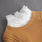 Faux Col de Chemise Amovible