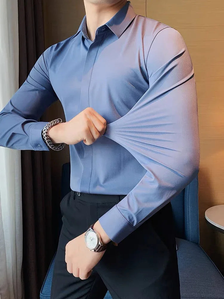 Chemise Infroissable & Élastique - Homme