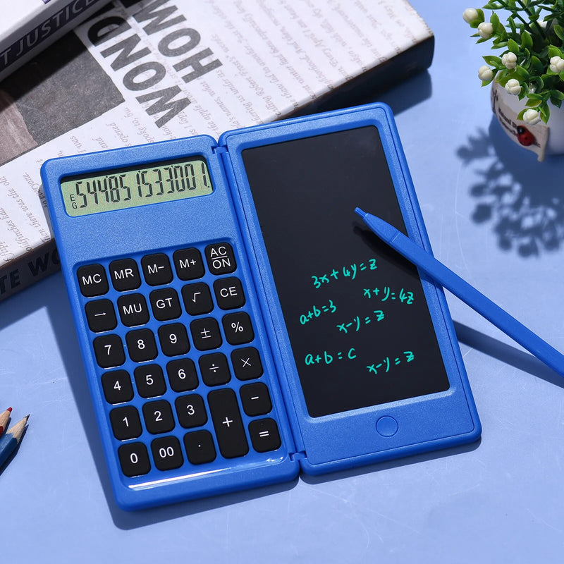 Calculatrice avec bloc note numérique et stylet