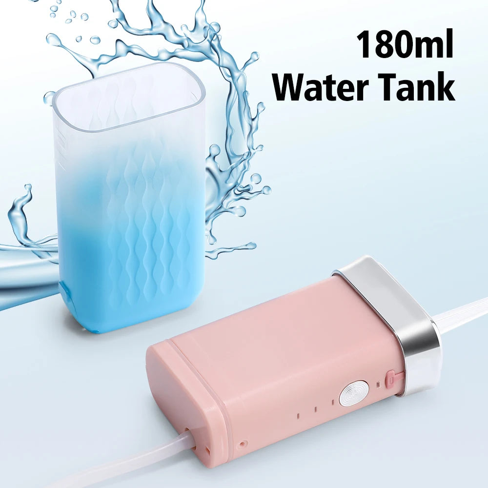 Irrigateur Buccal Portable Sans Fil & Rechargeable – 3 Modes, 1500 Pulsations/min + Réservoir 180ML