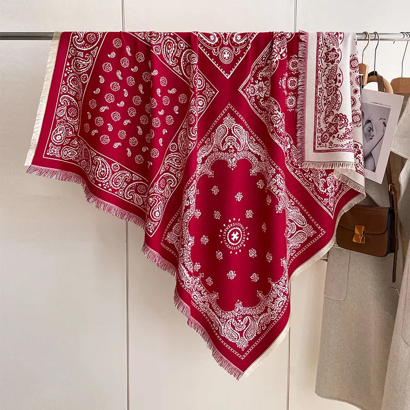 Écharpe Imitation Cachemire Motif Bandana