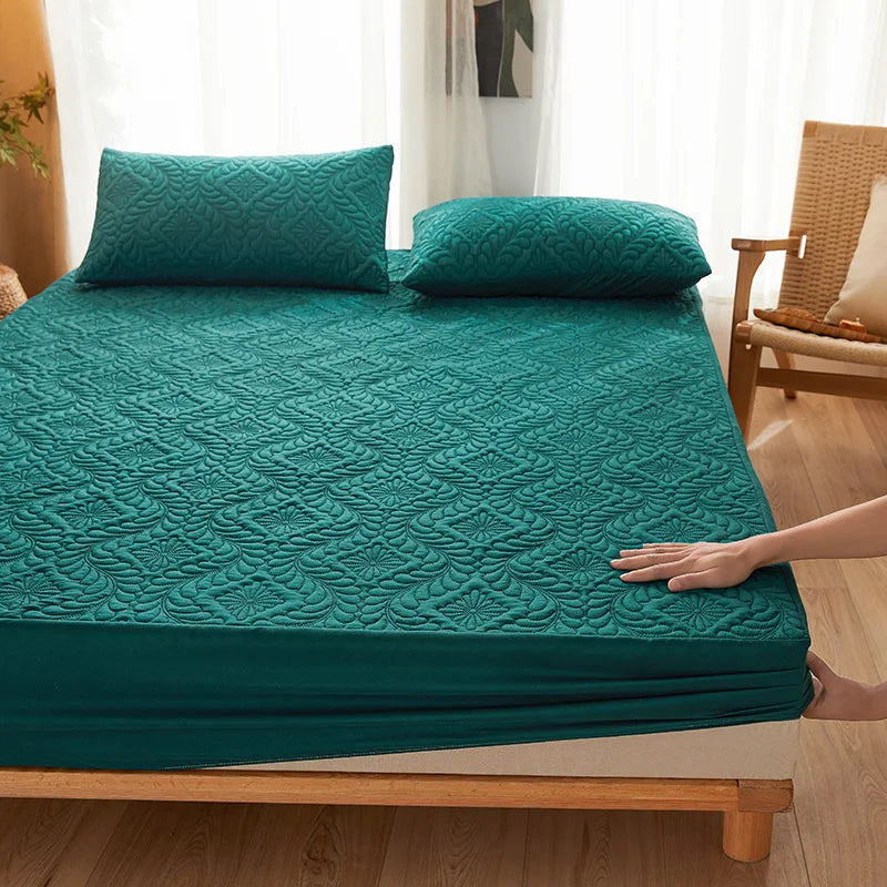 Protège-matelas Imperméable Matelassé 3D à Motif Royal