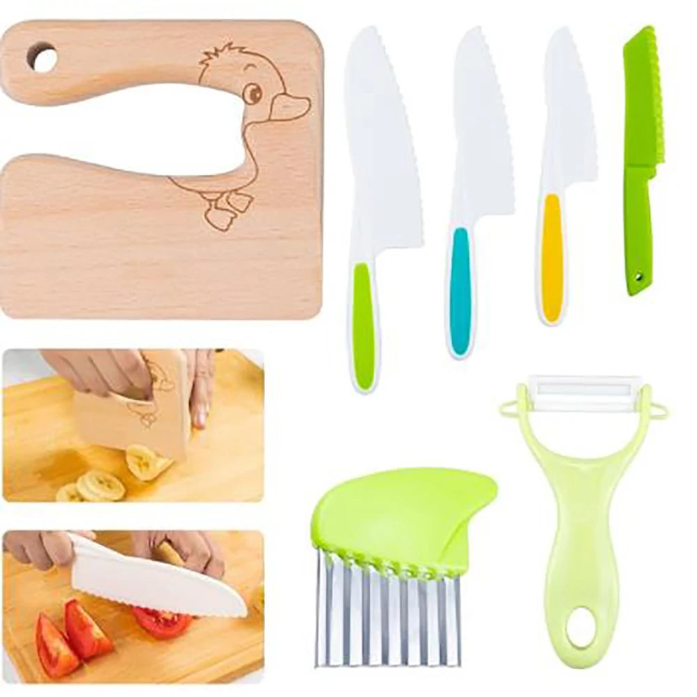 Kit complet d'ustensile de cuisine sécurisés pour enfant - 13PCS