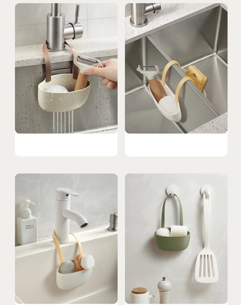 Support de rangement en silicone facile à installer - Système de vidange