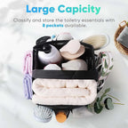 Trousse de toilette en maille de grande capacité - Idéal pour le Camping