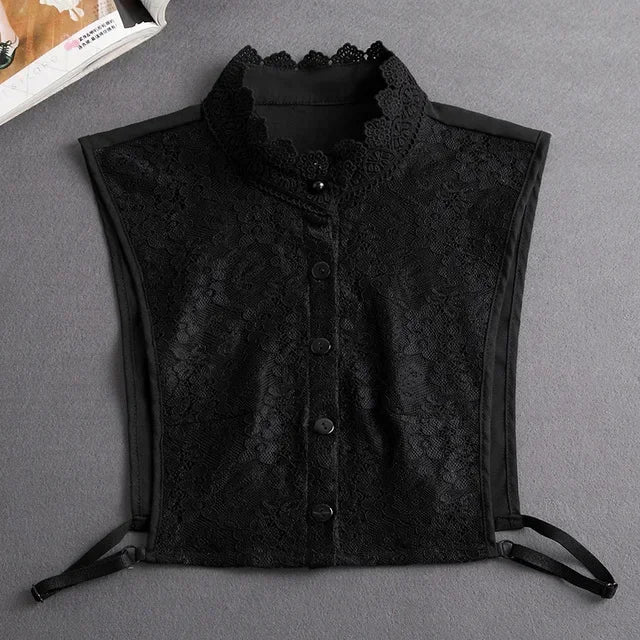 Faux Col de Chemise Amovible