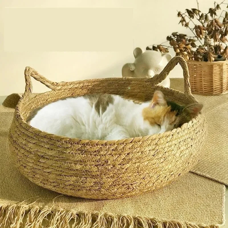 Panier pour Chat Cozy en osier