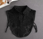 Faux Col de Chemise Amovible
