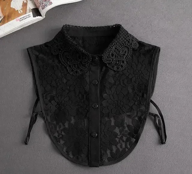 Faux Col de Chemise Amovible