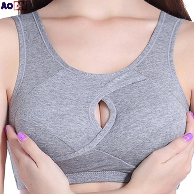 Brassière ajourée en 100% Coton respirant - Grandes Tailles