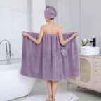 Cocooning Bath - Ensemble 2PCS de Serviettes de Bain Femme