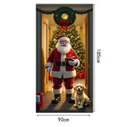 Bannière de Porte 2D de Noël à Suspendre - 185x90CM
