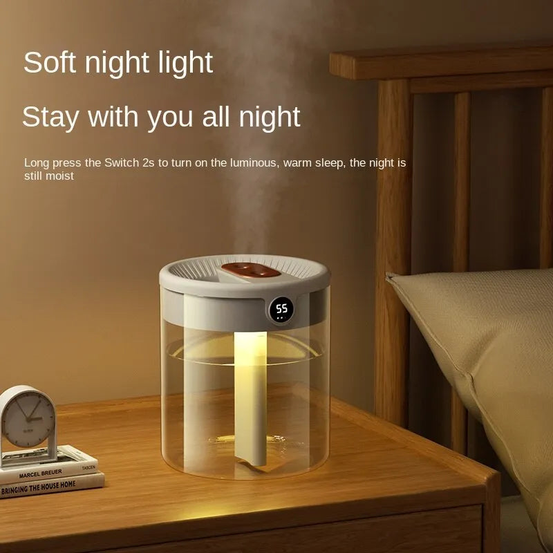 Humidificateur à double pulvérisation avec USB - Grande capacité 2L