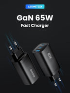 Chargeur USB 3 ports ULTRA RAPIDE - 65W
