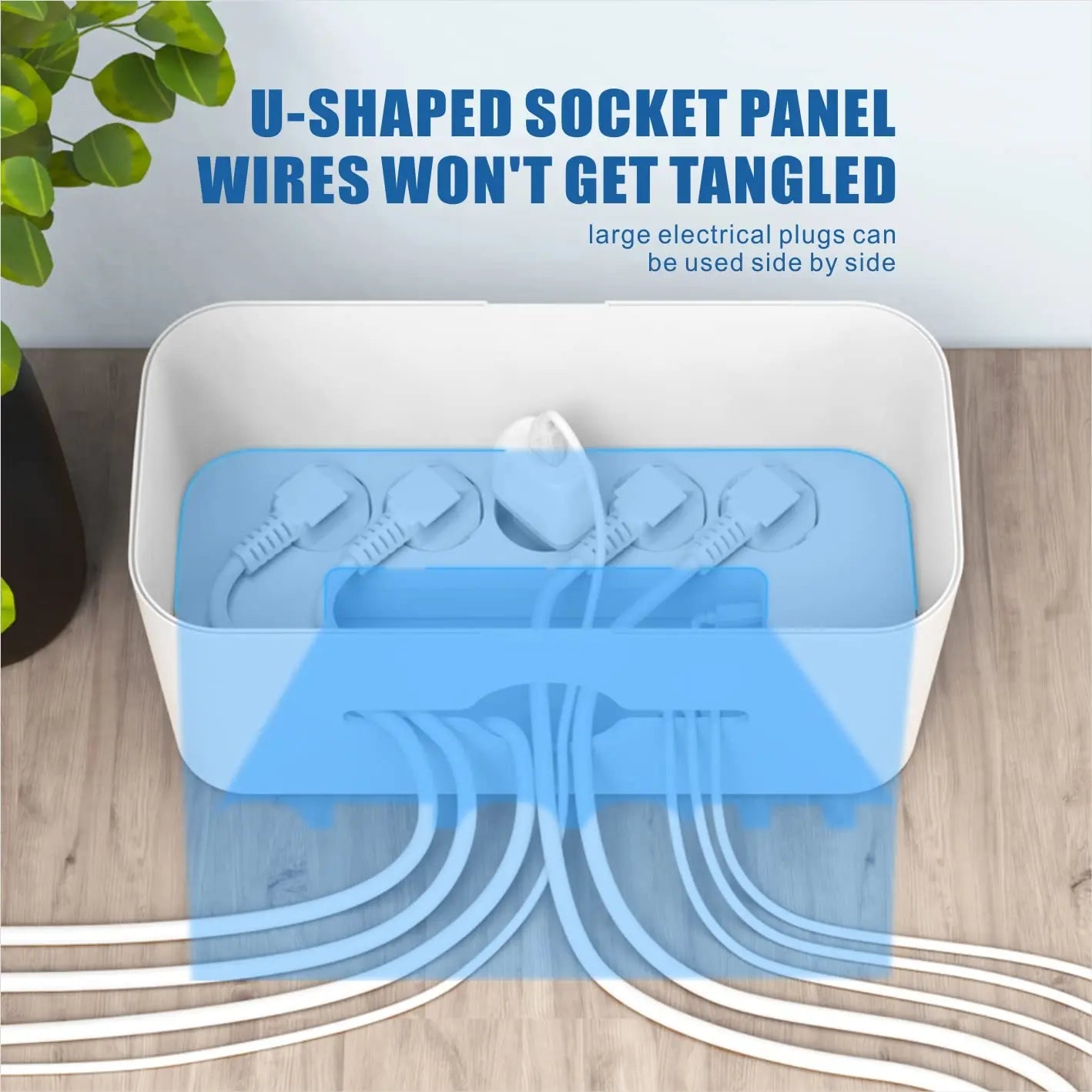 Boîte Cache-Câbles Sécurisée avec Multiprise USB intégrée