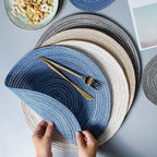 Set de 12 Napperons en Lin tissés