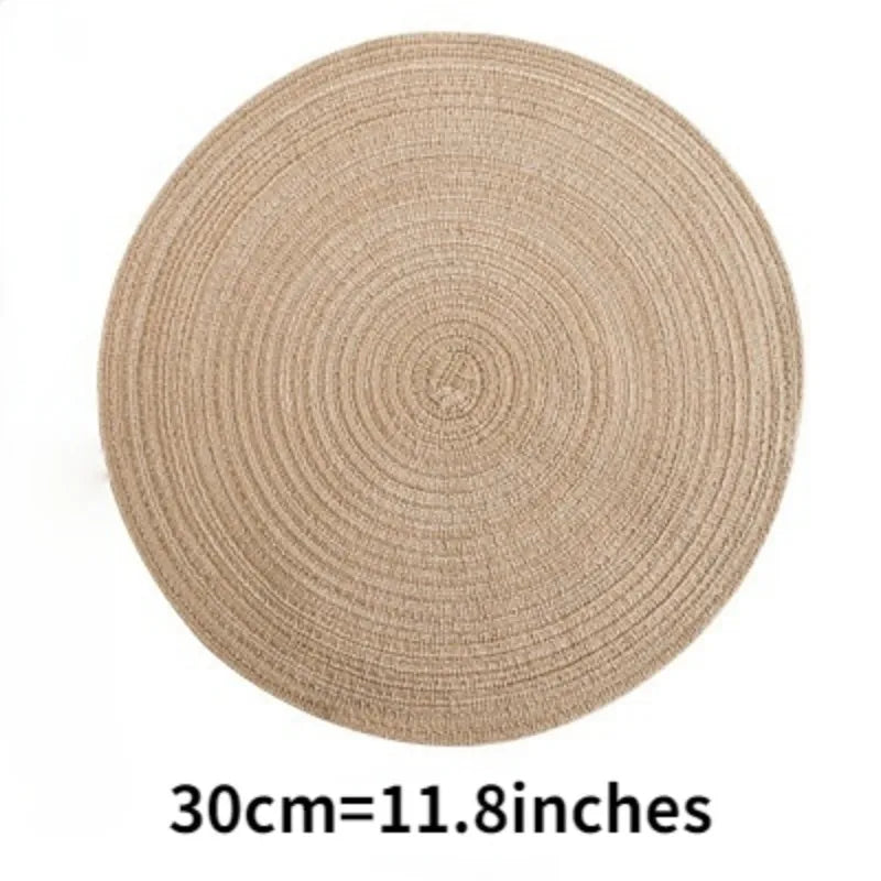 Set de 12 Napperons en Lin tissés