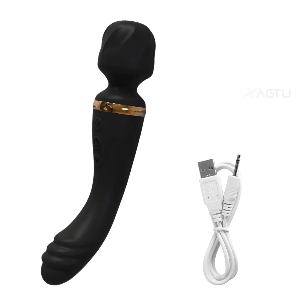 WANDY - Vibromasseur Chauffant pour Femme – Double Stimulations Intime avec Vibrations & Chauffage