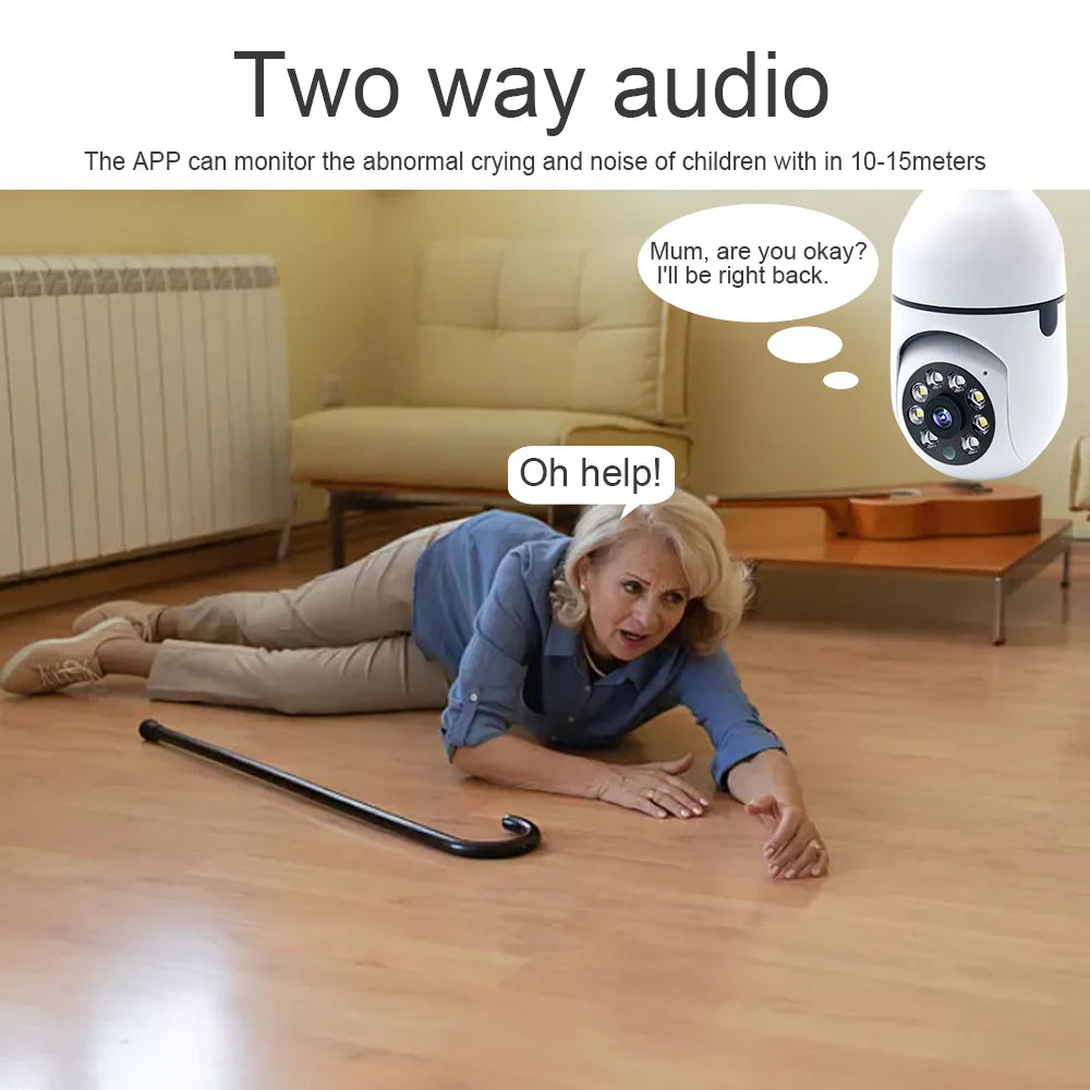 Caméra de Surveillance Bulb Diurne + Nocturne - Wifi 5G