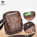 Sac à bandoulière en cuir de vachette pour hommes