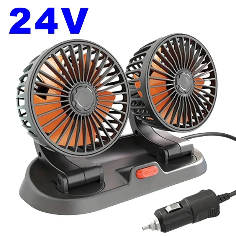 Ventilateur Voiture Silencieux 3 Têtes - USB