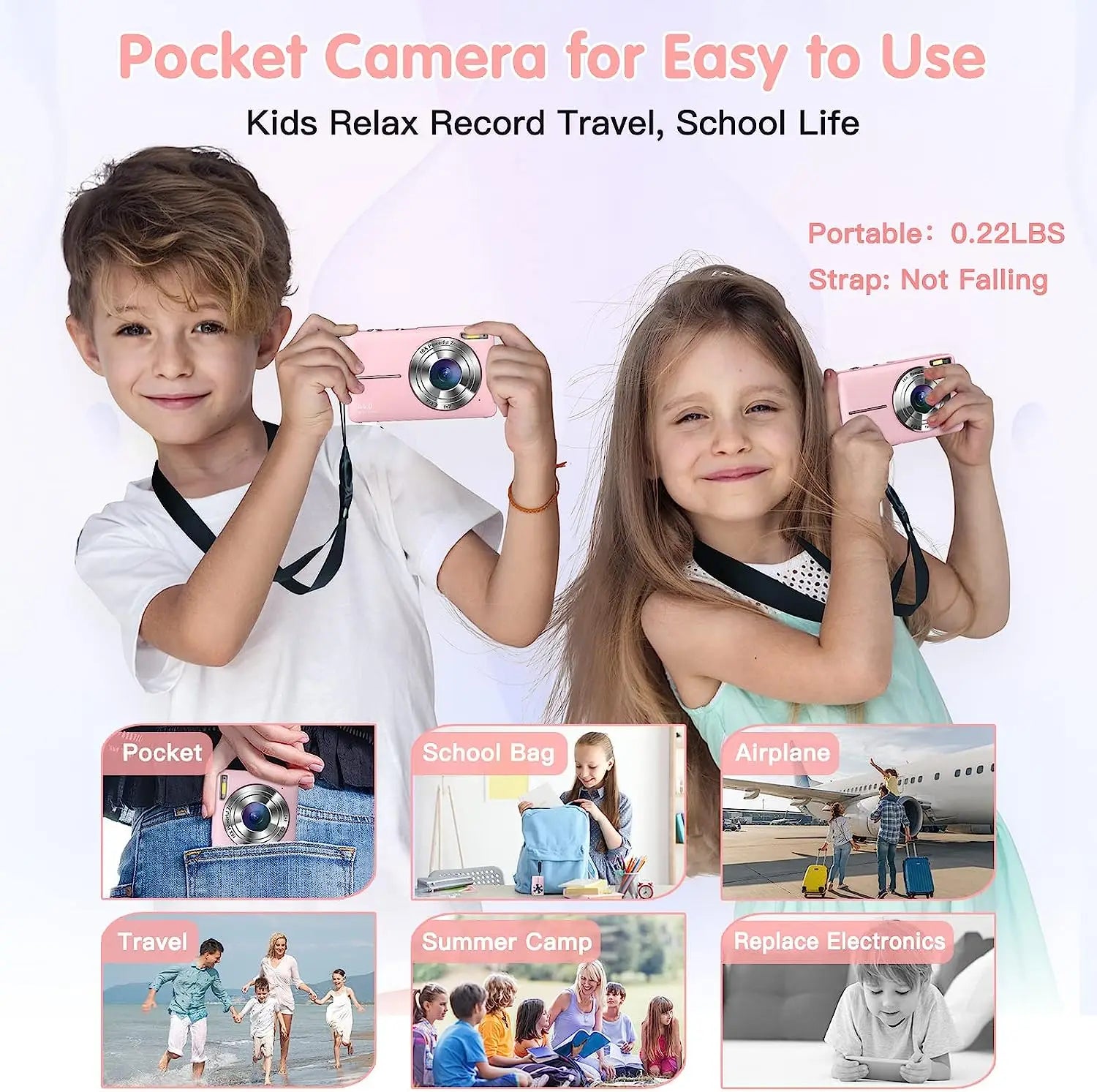 Appareil photo numérique 1080P Compact 16x