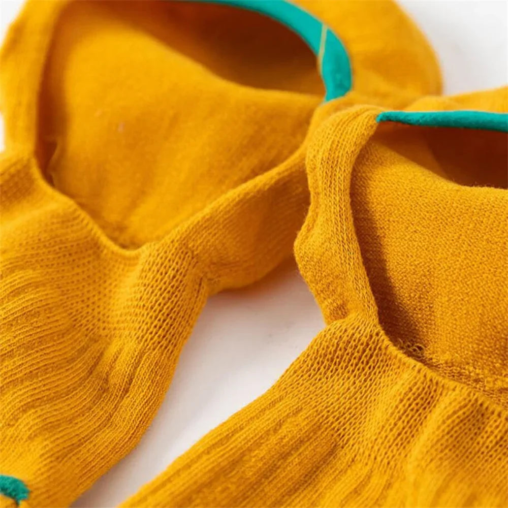 Lot de 10 Chaussettes Invisibles Antidérapantes Été