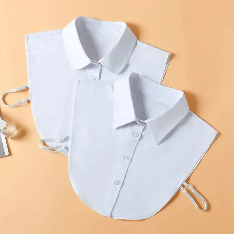 Faux Col de Chemise Amovible