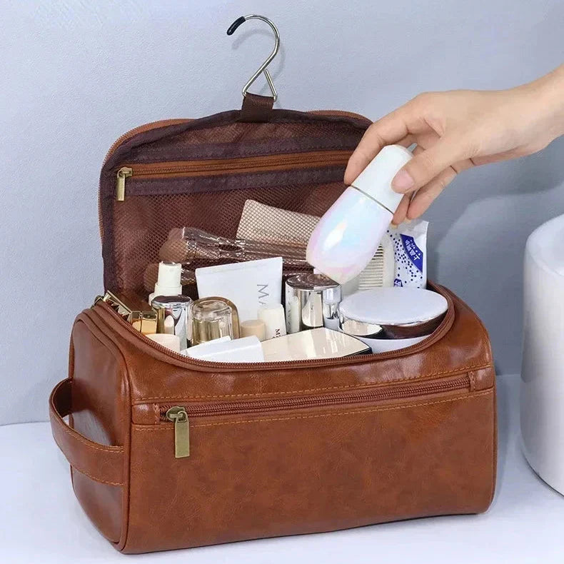 Trousse de Toilette Suspendue – Style Vintage & Pratique