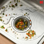 Filtre Panier Anti-obstruction pour Évier de Cuisine en Acier Inox