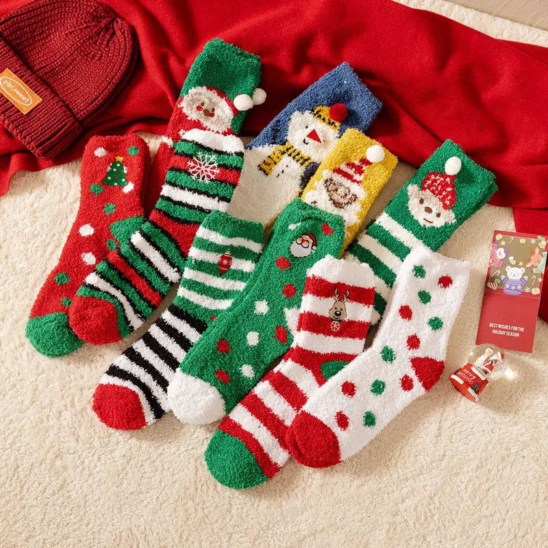 Chaussettes polaires chaudes boule de Noël -  Idée cadeau
