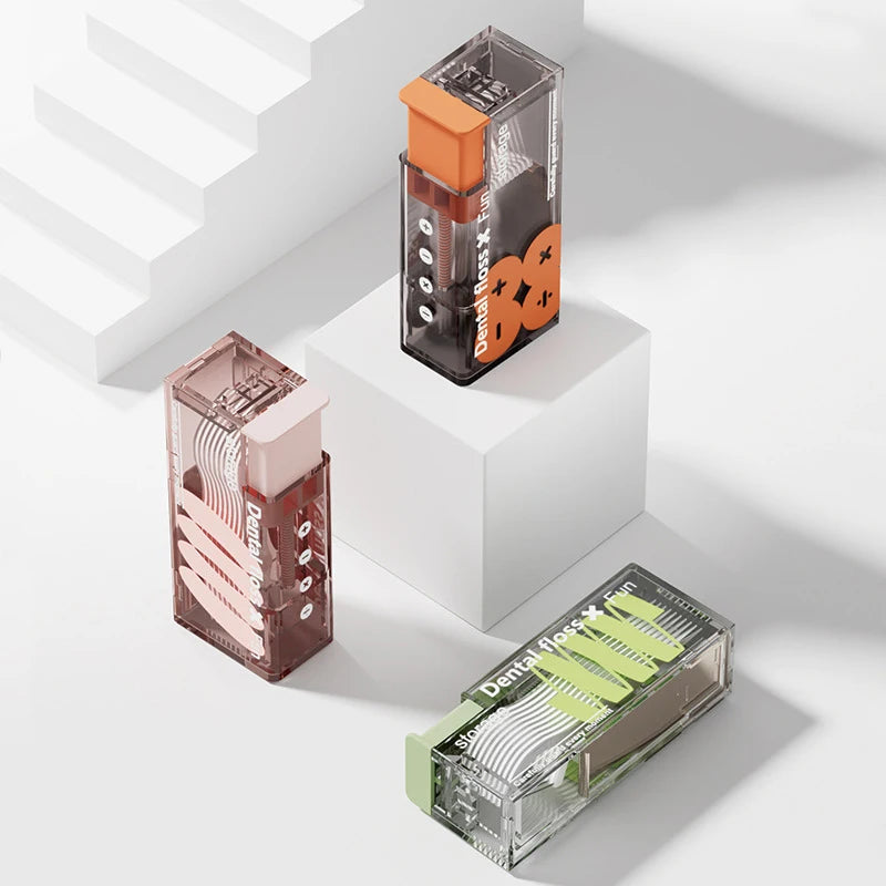 Distributeur de fil dentaire portable - 10 Portes-Fil dentaire OFFERTS