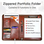 Pochette organisateur pour tablette en cuir véritable